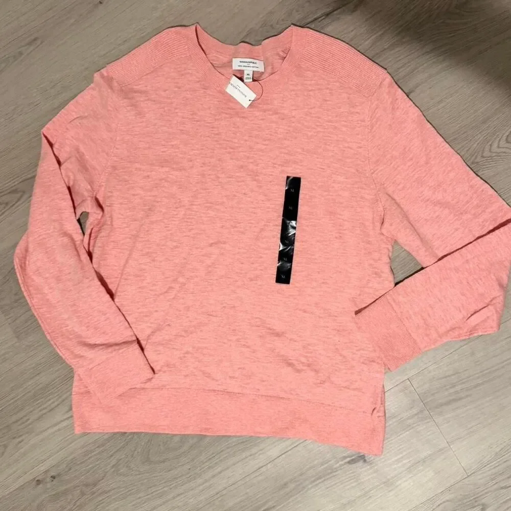 Banana Republic Mens 100% Organic COTTON SLUB SWEATER XL